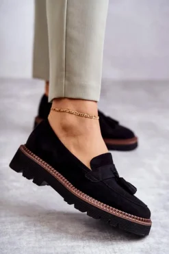 Best Buty damskie Vinceza Damskie Zamszowe Półbuty Na Platformie Czarne Unni