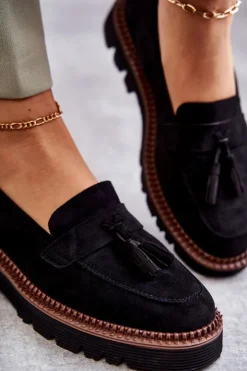 Best Buty damskie Vinceza Damskie Zamszowe Półbuty Na Platformie Czarne Unni