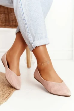 Buty damskie Vinceza Delikatne Baleriny W Szpic Vinceza 2209 Różowe