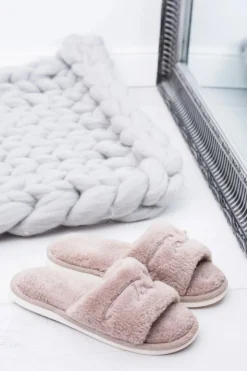 Boto Kapcie Klasyczne*Domowe Damskie Klapki Papcie Coffee Sleeper