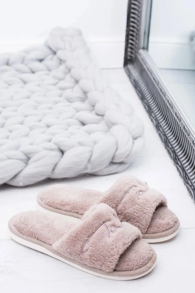 Boto Kapcie Klasyczne*Domowe Damskie Klapki Papcie Coffee Sleeper