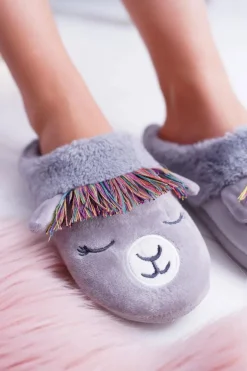 Boto Kapcie Klasyczne*Domowe Damskie Klapki SOXO Lama