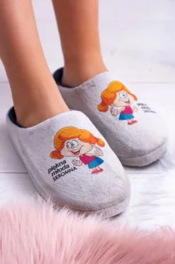 Damskie Boto Dreex Pluszowe Damskie Papcie Piękna Młoda Skromna