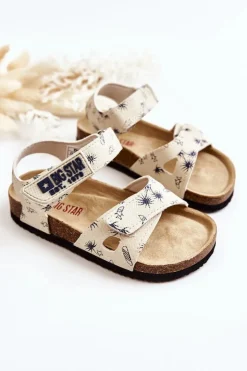 Big Star Shoes Chłopięce|Sandały Big Star*Dziecięce Sandałki Big Star JJ374379 Białe