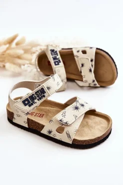 Big Star Shoes Chłopięce|Sandały Big Star*Dziecięce Sandałki Big Star JJ374379 Białe