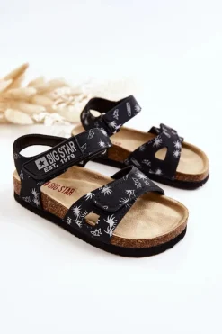 Sale Big Star Shoes Dziecięce Sandałki Big Star JJ374380 Czarne