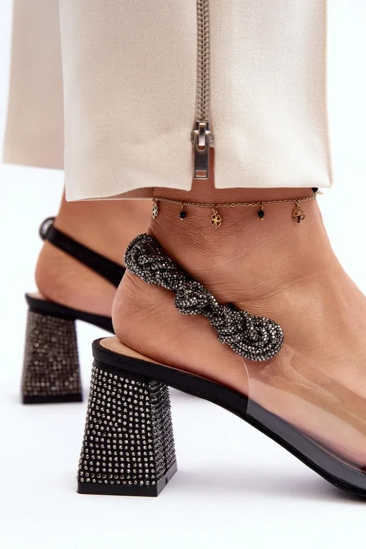 Damskie D&A Eleganckie Czółenka W Szpic MR91292-1 Czarne