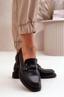 Buty damskie Vinceza Loafersy Damskie|Mokasyny Damskie Skórzane*Eleganckie Mokasyny Damskie Z Naturalnej Skóry Czarne Vinceza 91114