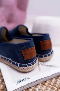 Clearance Cross Jeans Espadryle Damskie Granatowe DD2R4108