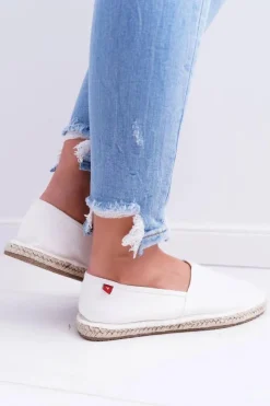 Sale Big Star Shoes Espadryle Damskie Pleciona Podeszwa Białe Big Star DD274A148