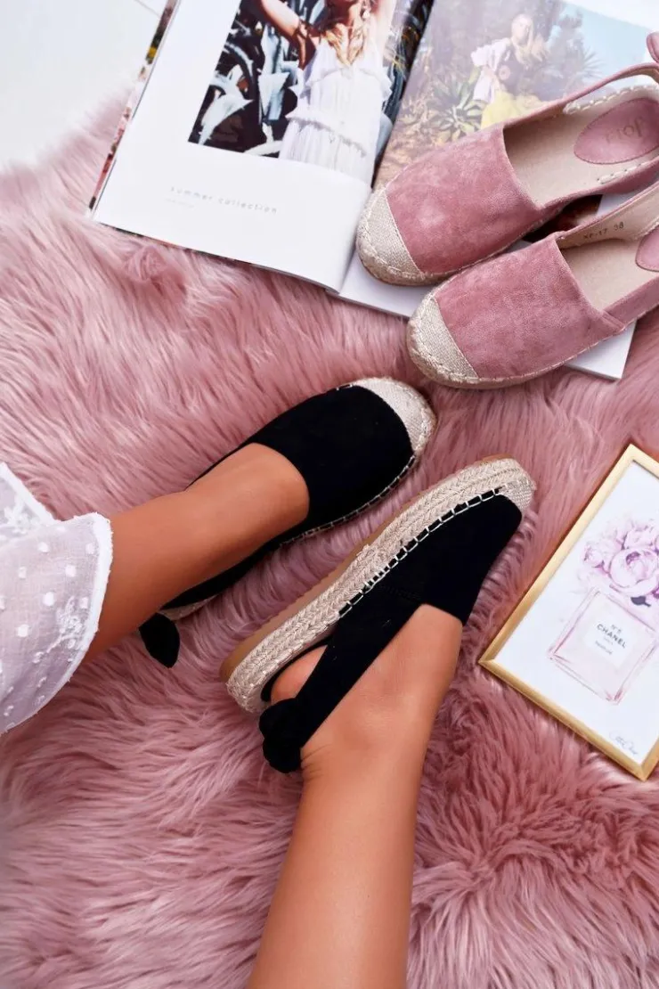 Best Boto Espadryle Damskie Tenisówki Czarne Moriente