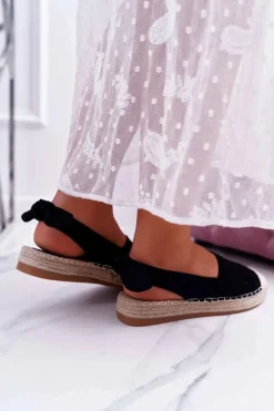 Best Boto Espadryle Damskie Tenisówki Czarne Moriente