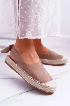 Damskie Boto Espadryle Damskie Tenisówki Khaki Moriente