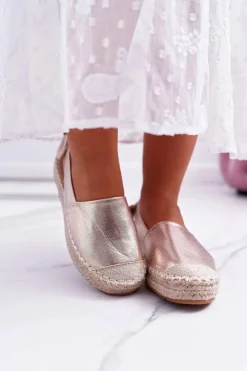 Boto Czarne Espadryle*Espadryle Damskie Tenisówki Złote Moriente