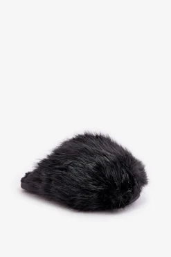 Damskie Boto Futrzane Kapcie Damskie Czarne Wladisa