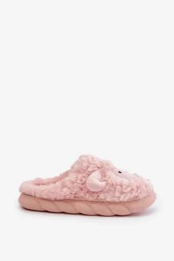 Damskie Boto Futrzane Kapcie Damskie Z Motywem Owcy Różowe Phaeia