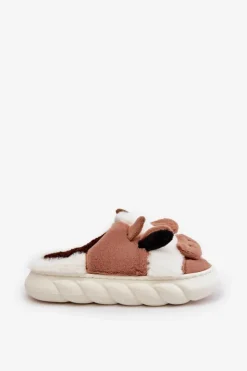 Online Boto Futrzane Kapcie Krowy Damskie Brązowe Remiola