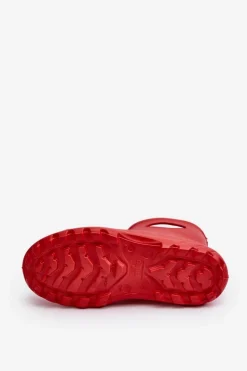 New Boto Kalosze Damskie Wodoszczelne LEMIGO GARDEN 752 Czerwone