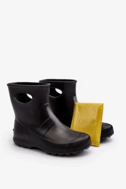 Boto Kalosze Damskie*Kalosze Damskie Wodoszczelne LEMIGO GARDEN 752 Czarne