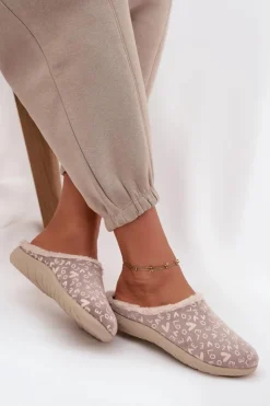 Damskie INBLU Kapcie Damskie Love ET000032 Beżowe