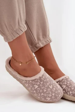 Damskie INBLU Kapcie Damskie Love ET000032 Beżowe