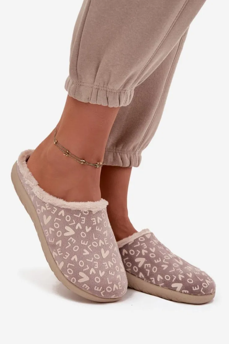 Damskie INBLU Kapcie Damskie Love ET000032 Beżowe