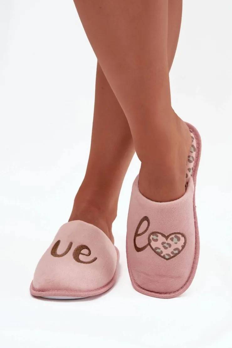 Damskie Buty damskie Vinceza Kapcie Damskie LOVE Vinceza 19960 Różowe