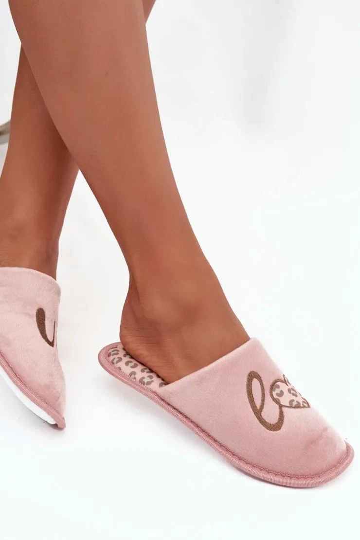 Damskie Buty damskie Vinceza Kapcie Damskie LOVE Vinceza 19960 Różowe