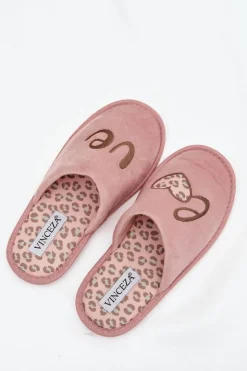 Damskie Buty damskie Vinceza Kapcie Damskie LOVE Vinceza 19960 Różowe