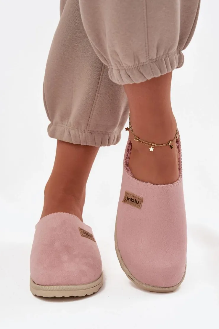 Damskie INBLU Kapcie Damskie Obuwie Domowe CS000045 Różowe
