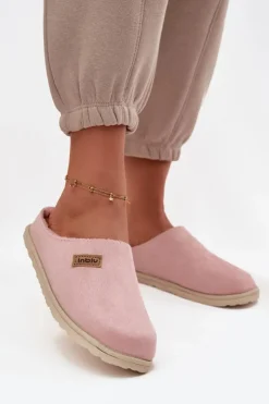 Damskie INBLU Kapcie Damskie Obuwie Domowe CS000045 Różowe