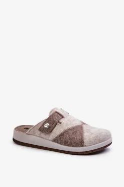 Clearance INBLU Kapcie Damskie Profilaktyczne CT000032 Beżowe