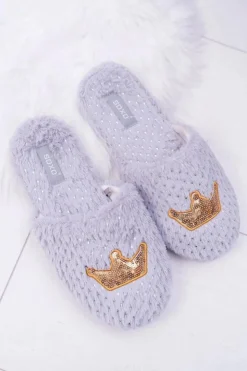 Boto Kapcie Damskie SOXO Złota Korona Szare