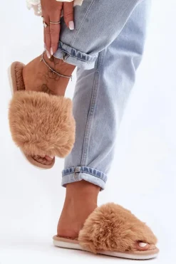 Boto Kapcie Klasyczne|Klapki Damskie Klasyczne*Kapcie Damskie Z Futerkiem Beżowe Vienitta