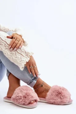 Boto Kapcie Klasyczne|Klapki Damskie Klasyczne*Kapcie Damskie Z Futerkiem Różowe Vienitta