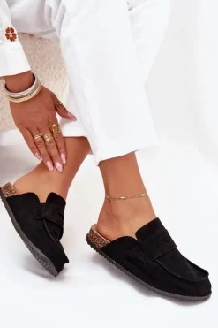 Boto Klapki Korkowe|Klapki Na Platformie*Klapki Chodaki Damskie Na Korkowej Platformie Czarne Nivalia Czarny