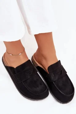 Boto Klapki Korkowe|Klapki Na Platformie*Klapki Chodaki Damskie Na Korkowej Platformie Czarne Nivalia Czarny