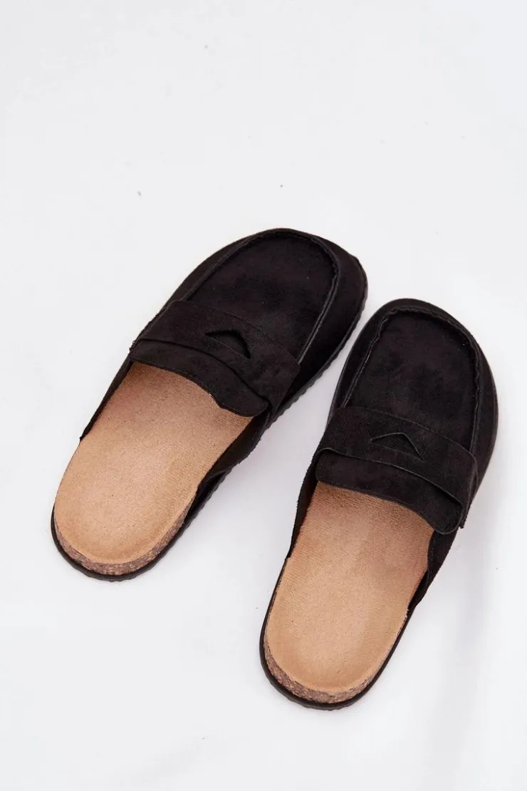 Boto Klapki Korkowe|Klapki Na Platformie*Klapki Chodaki Damskie Na Korkowej Platformie Czarne Nivalia Czarny