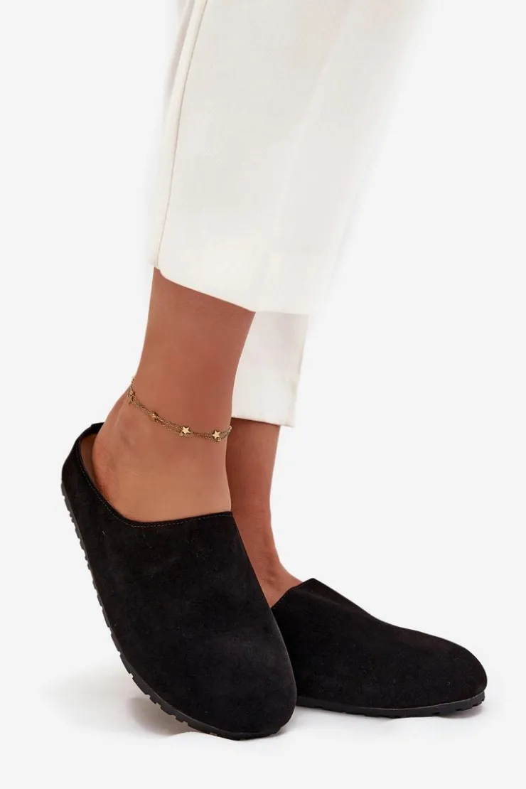 Damskie Boto Klapki Chodaki Damskie Na Platformie Czarne Sylviane