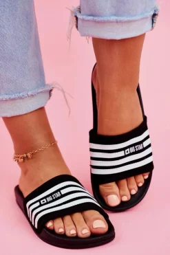 Big Star Shoes Klapki Sportowe|Klapki Damskie Big Star*Klapki Damskie Big Star FF274A353 Czarne