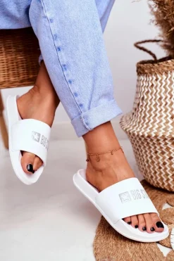 Big Star Shoes Klapki Damskie Big Star|Klapki Damskie Klasyczne*Klapki Damskie Big Star Klasyk Białe GG274044