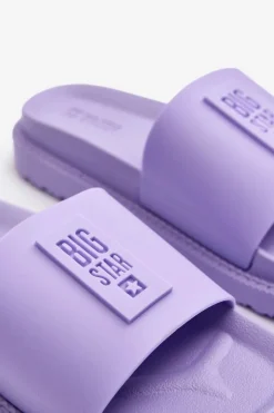 Big Star Shoes Klapki Damskie Big Star LL274426 Fioletowe