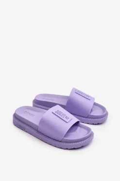 Big Star Shoes Klapki Damskie Big Star LL274426 Fioletowe