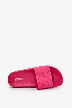 Big Star Shoes Klapki Sportowe|Klapki Damskie Big Star*Klapki Damskie Big Star NN274A668 Fuksja Różowy