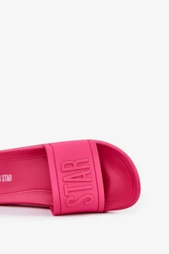 Big Star Shoes Klapki Sportowe|Klapki Damskie Big Star*Klapki Damskie Big Star NN274A668 Fuksja Różowy