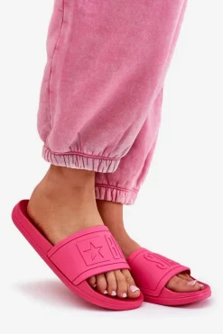 Big Star Shoes Klapki Sportowe|Klapki Damskie Big Star*Klapki Damskie Big Star NN274A668 Fuksja Różowy