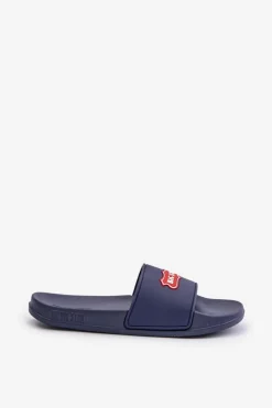 Sale Big Star Shoes Klapki Damskie Big Star OO274039 Granatowe Niebieski