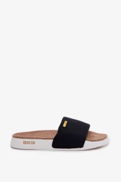 Best Big Star Shoes Klapki Damskie Big Star RR274A108 Czarne Czarny