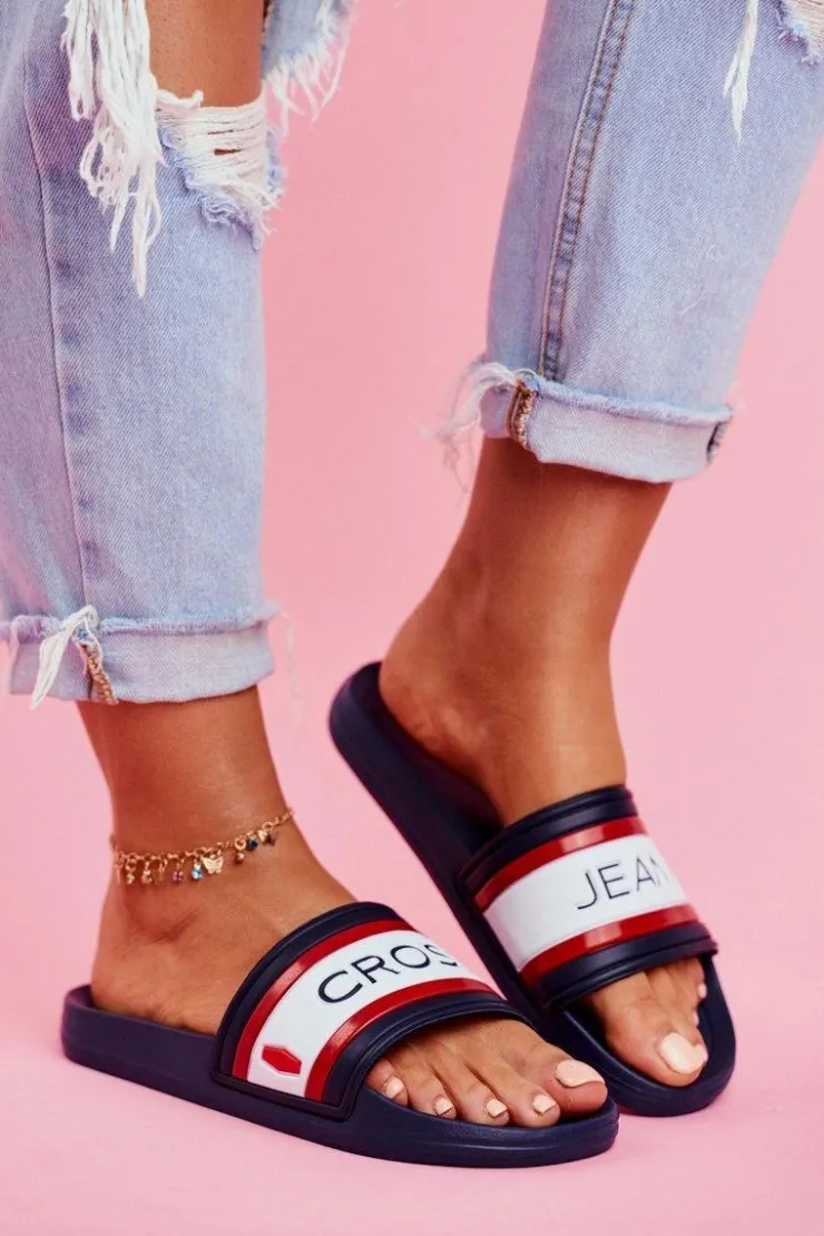 Cross Jeans Klapki Sportowe|Klapki Damskie Klasyczne*Klapki Damskie Granatowe FF2R4160C