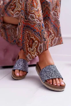 Damskie Damskie buty S.Barski Klapki Damskie Eleganckie Gruba Podeszwa Jersey